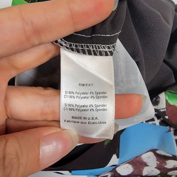 CLOVER CANYON Romper Womens S Small Patchwork Abstract Floral Print MISSING BELT - Picture 4 of 13